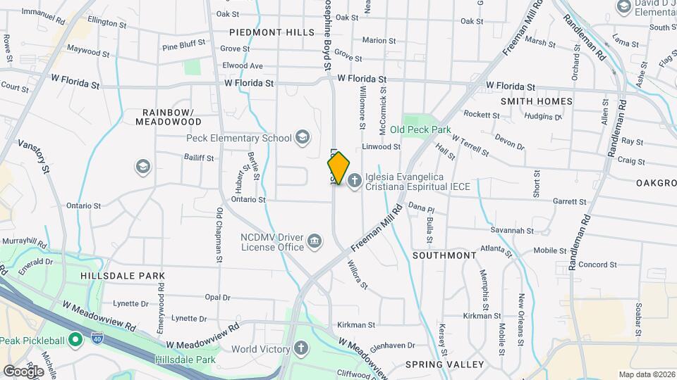 1583 Lovett St Map and Location Details