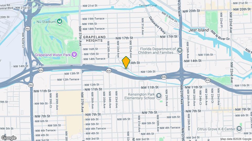 3209 NW 13th Terrace Map and Location Details