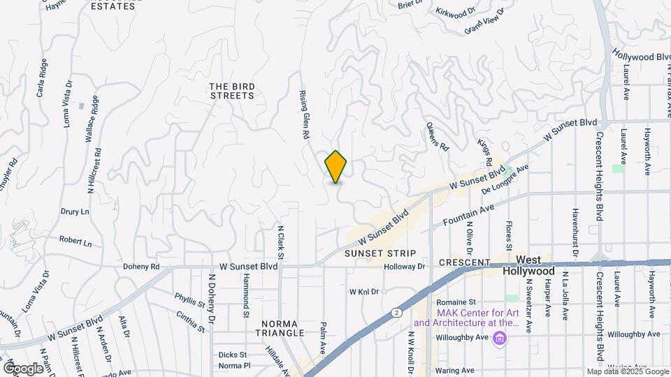 1271 Sunset Plaza Dr Map and Location Details