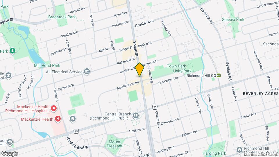 10140 Yonge St Map and Location Details