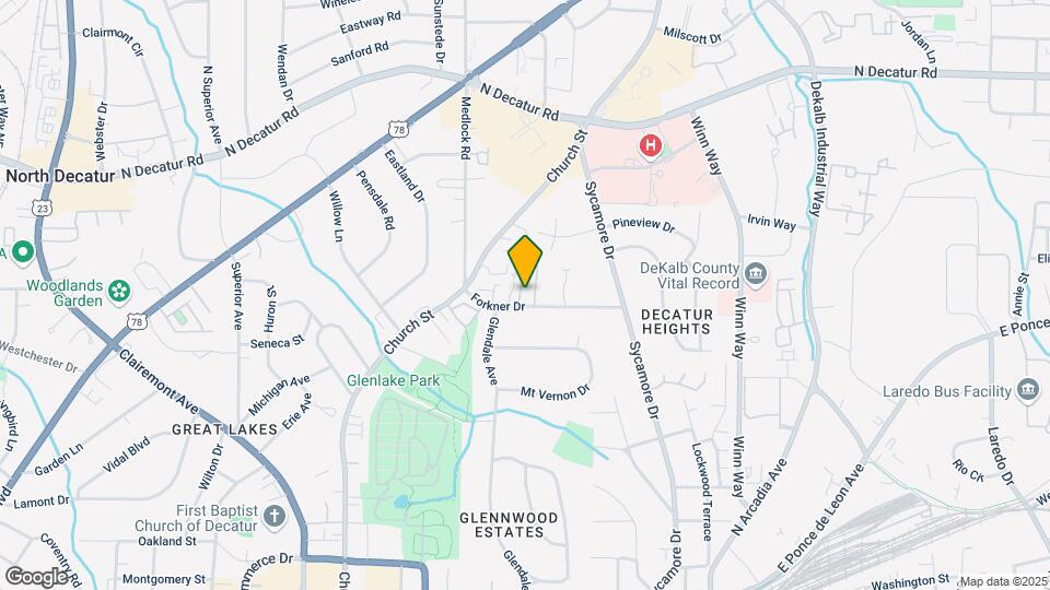 218 Forkner Dr Map and Location Details