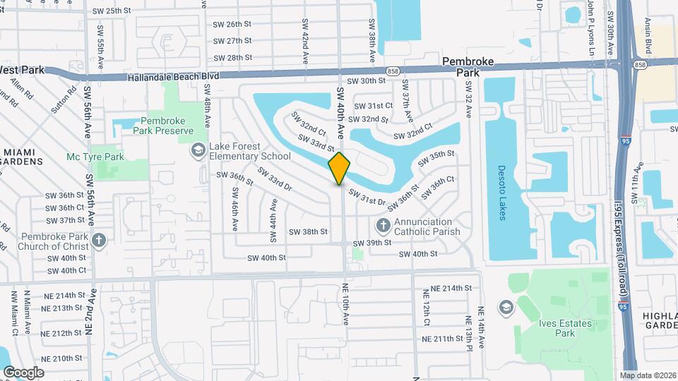 3400 SW 40th Ave Map and Location Details