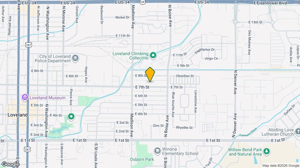 1343 E 7th St Map and Location Details