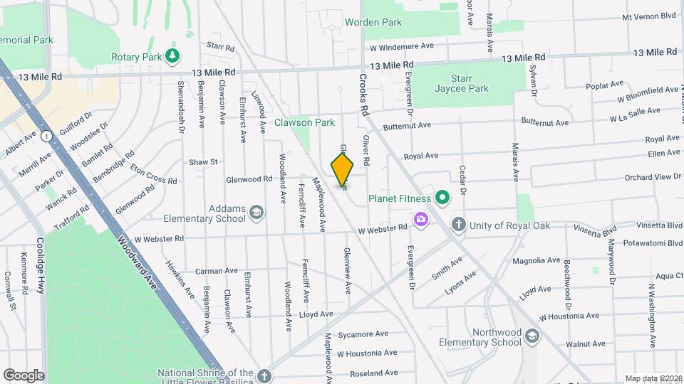 2709 Glenview Ave Map and Location Details