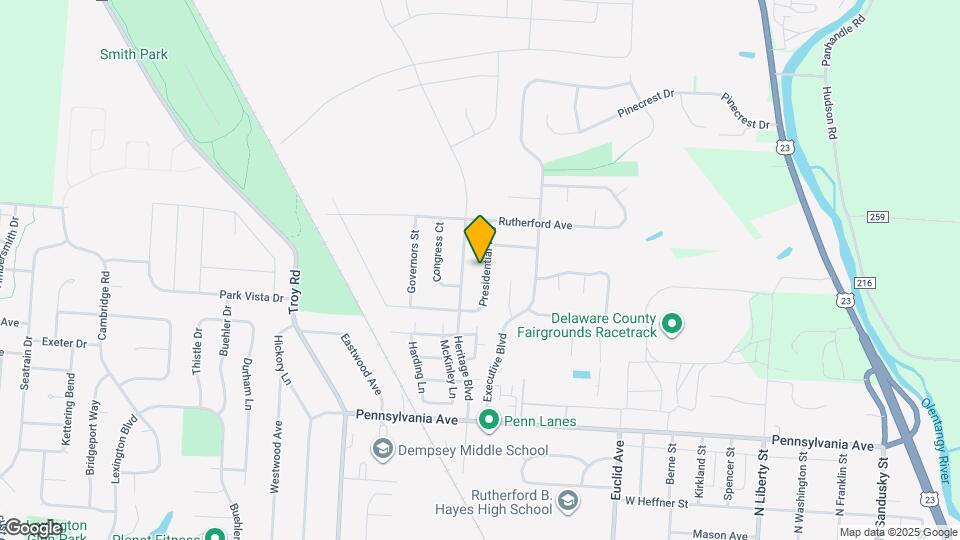 627 Presidential Way Mapa y Detalles de la Ubicación