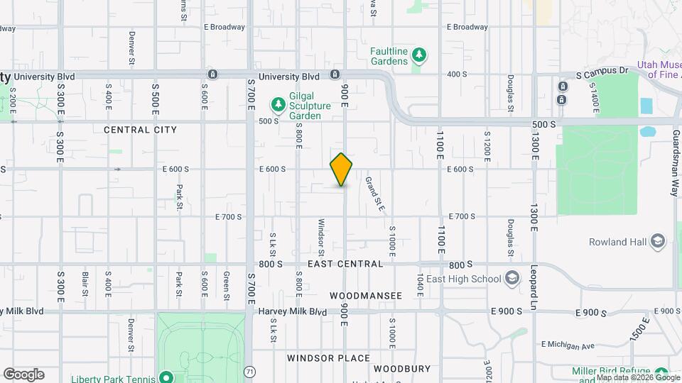 632 S 900 E Map and Location Details