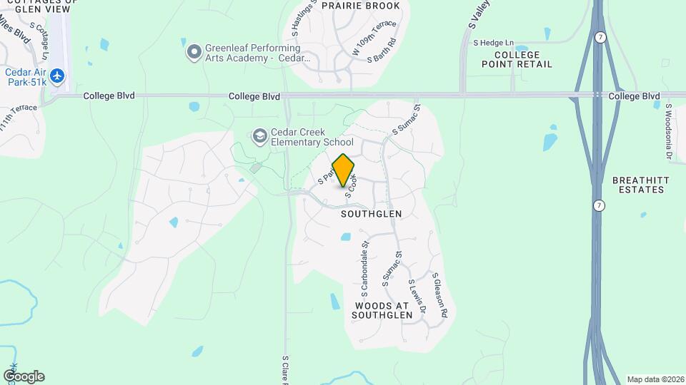 11378 S Cook St Mapa y Detalles de la Ubicación