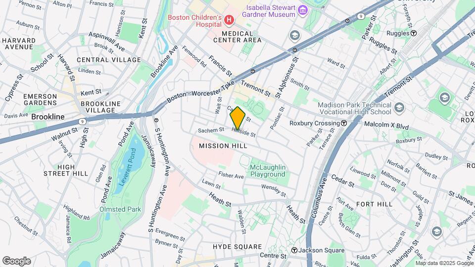 116 Hillside St Map and Location Details