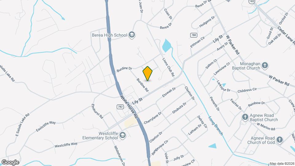 100 Burdine Rd Map and Location Details