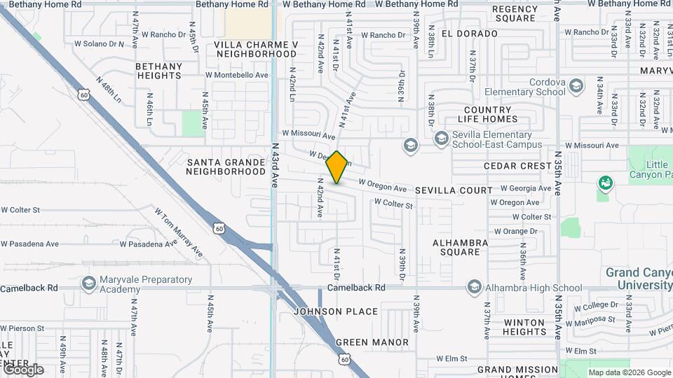 4132 W Colter St Map and Location Details