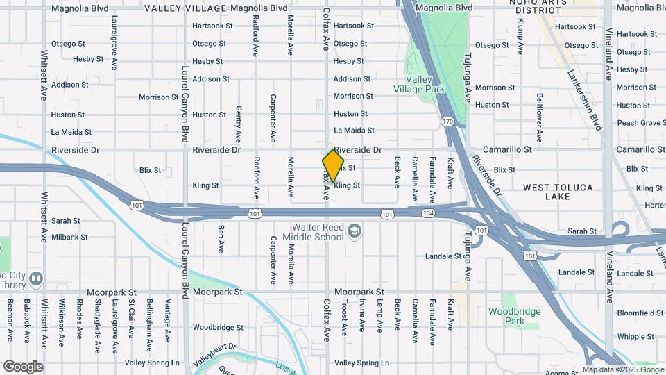 4658 Colfax Ave Map and Location Details