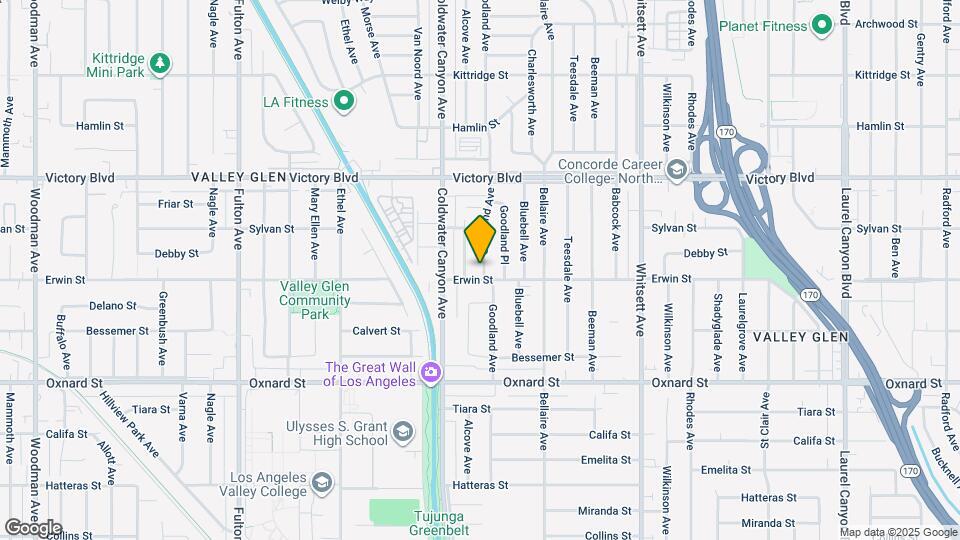 6207 Goodland Ave, Unit Guest House - Studio Map and Location Details