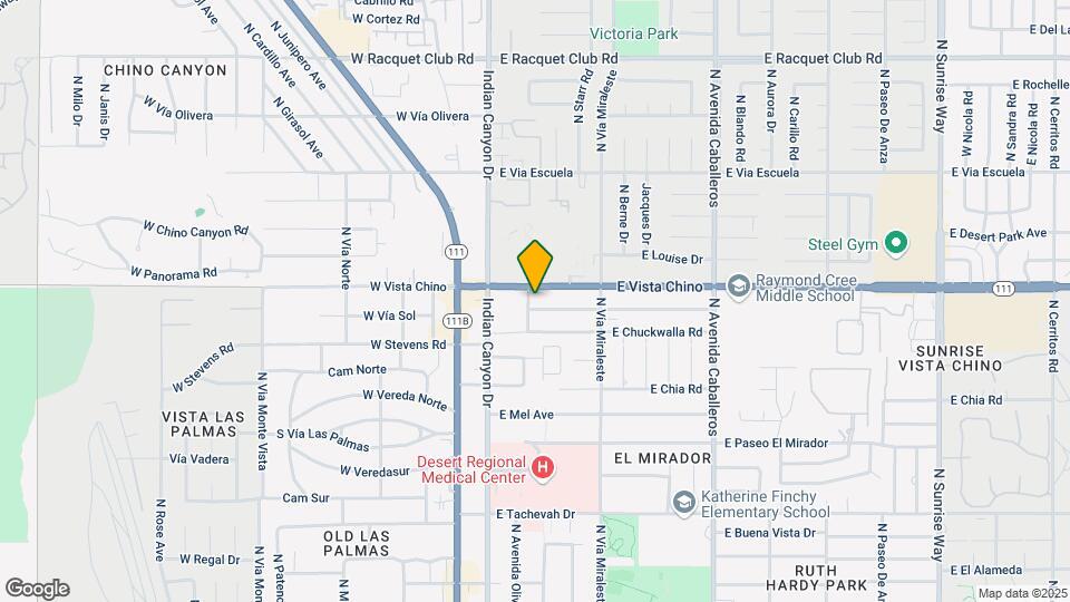 401 N Vista Chino Mapa y Detalles de la Ubicación