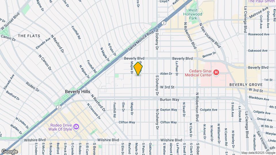 347 N Palm Dr Map and Location Details
