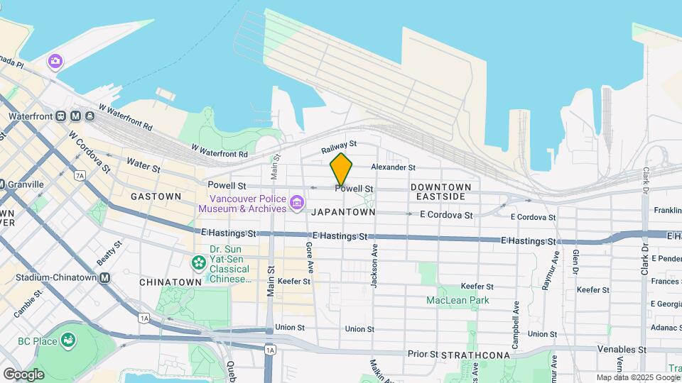 398 Powell St Map and Location Details
