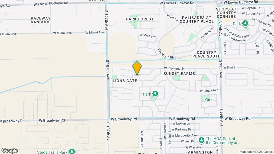 3806 S 104th Ln Map and Location Details