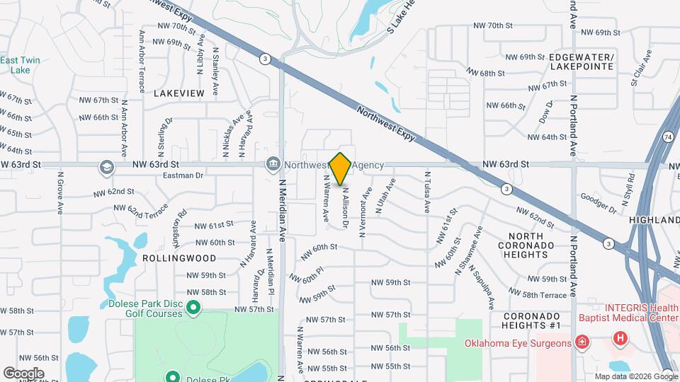 6305 N Allison Dr Map and Location Details