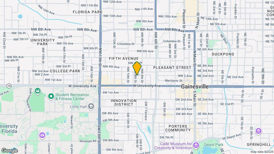 820 NW 1st Pl Map and Location Details