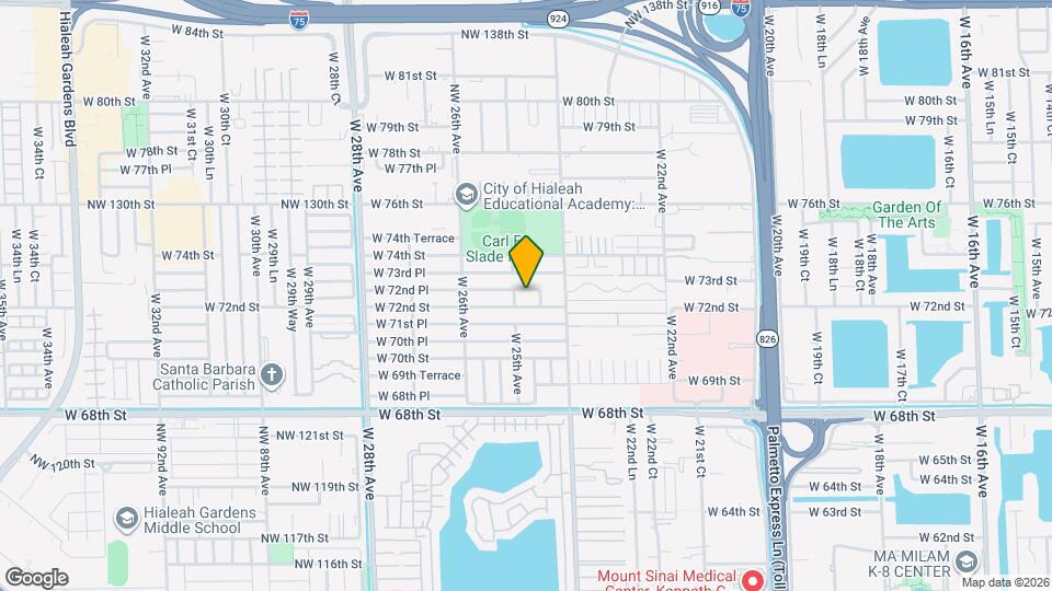 2476 W 72nd Pl Map and Location Details