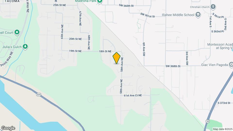 1602 57th Ave NE Mapa y Detalles de la Ubicación