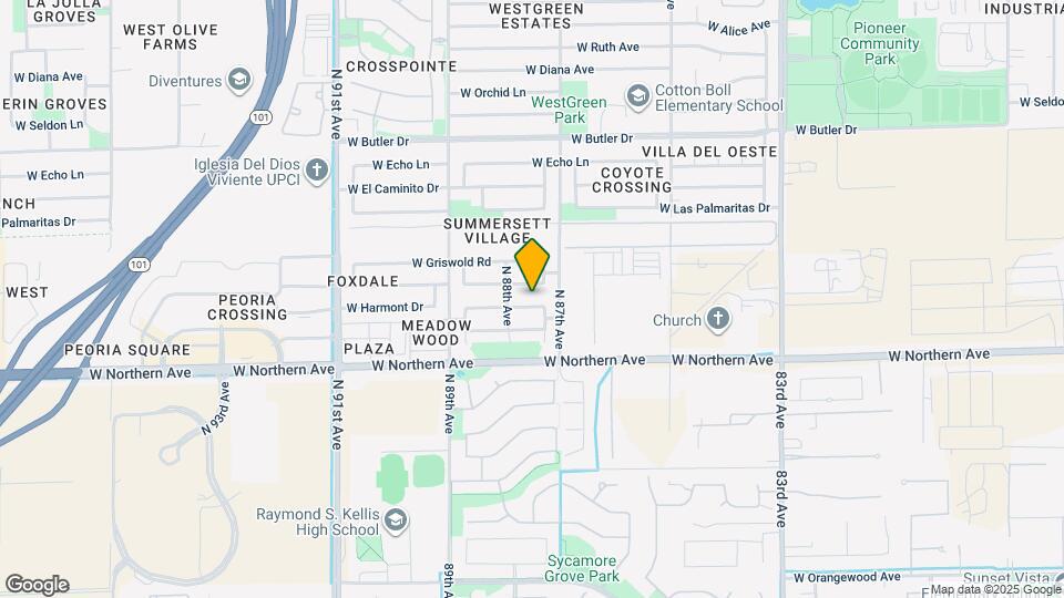8746 W Manzanita Dr Map and Location Details