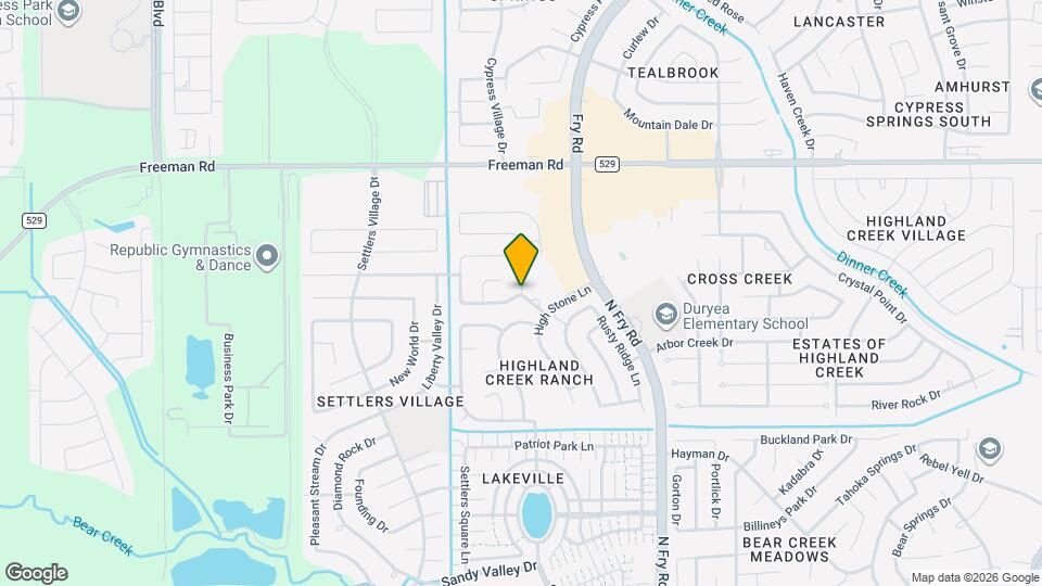 18606 Bell Ravine Dr Map and Location Details