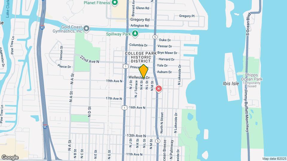 1822 N K St, Unit A Map and Location Details