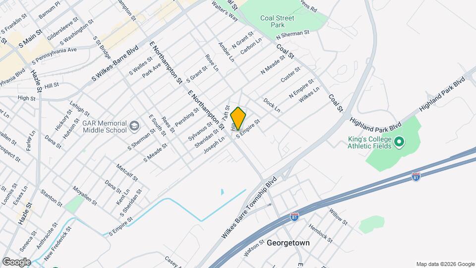 83 S Empire St Map and Location Details