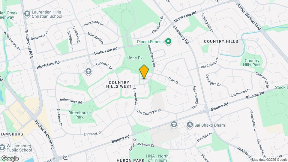 160 Rittenhouse Rd Map and Location Details