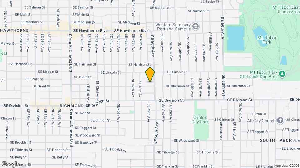 4905 SE Sherman St Map and Location Details