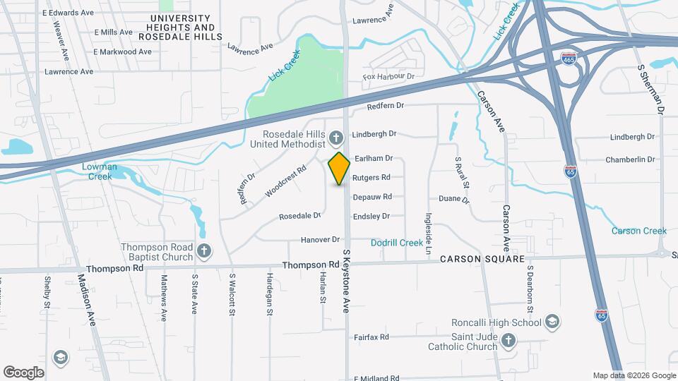 4550 S Keystone Ave Map and Location Details