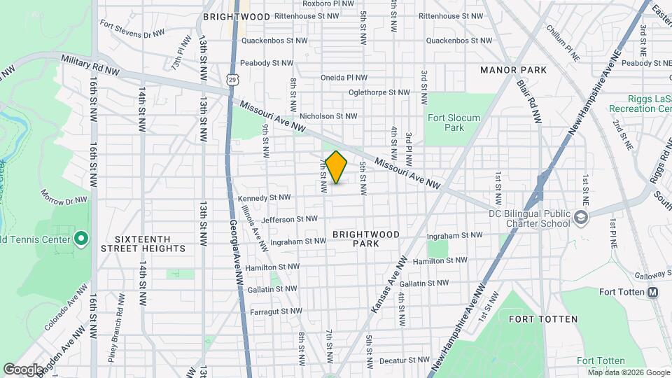 617 Kennedy St NW Map and Location Details