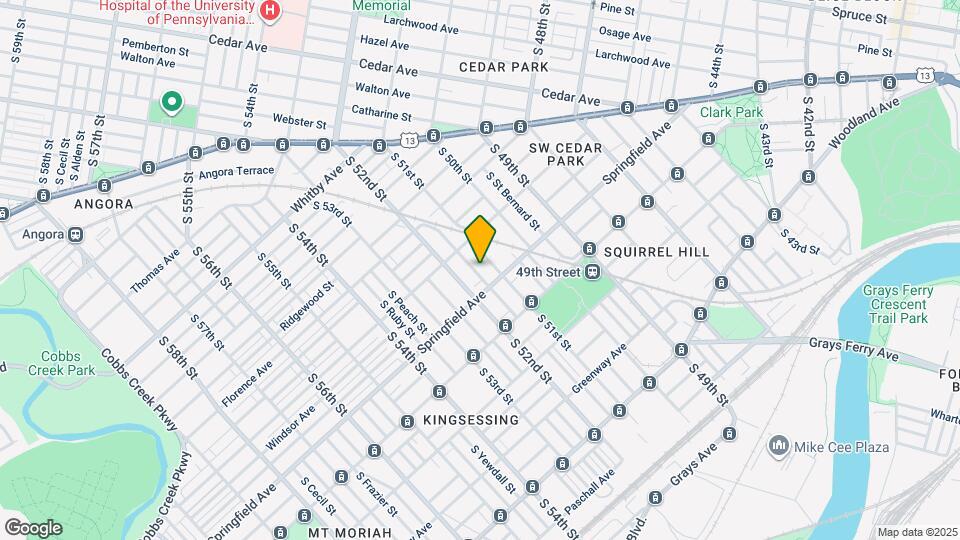 1041 S Paxon St, Unit 1st Floor Map and Location Details