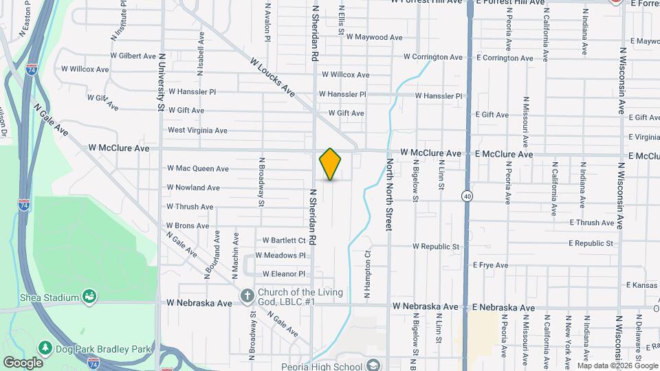 2315 N Ellis St Map and Location Details