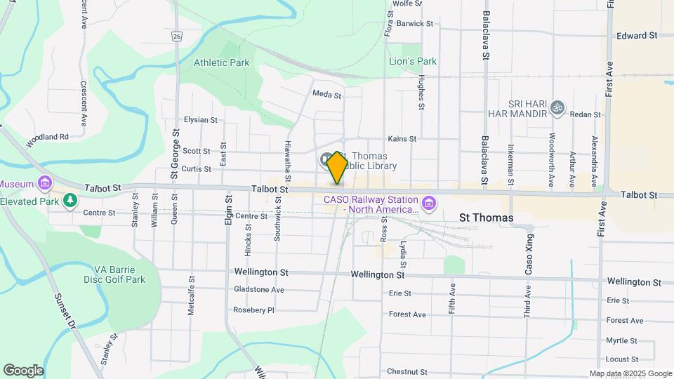 580 Talbot St Map and Location Details