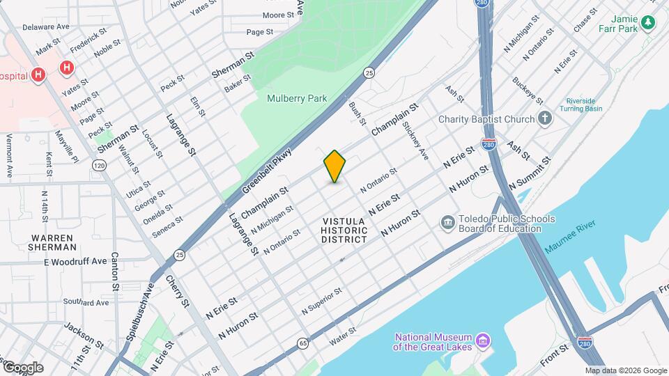 1322 N Michigan St Mapa y Detalles de la Ubicación