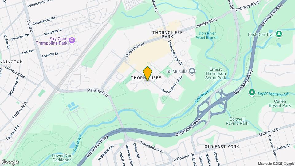 Thorncliffe Park Apartments Map and Location Details