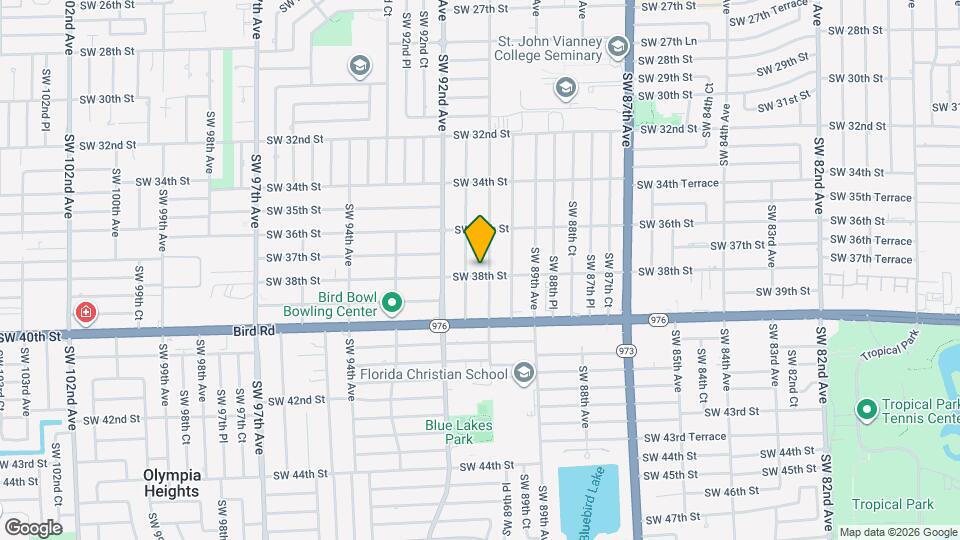 9007 SW 38th St Map and Location Details