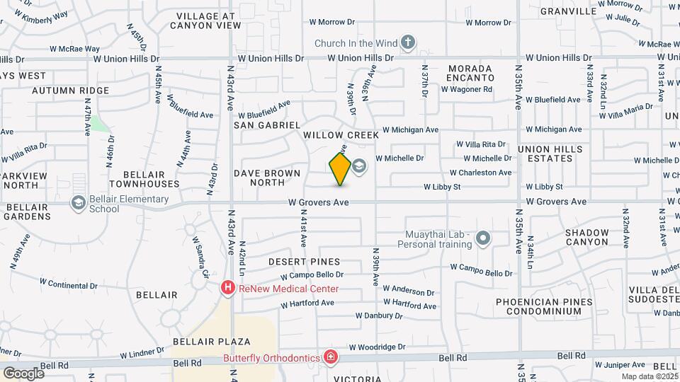 4001 W Libby St Map and Location Details