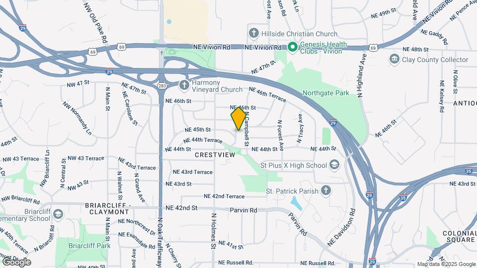 4411 N Charlotte St Map and Location Details