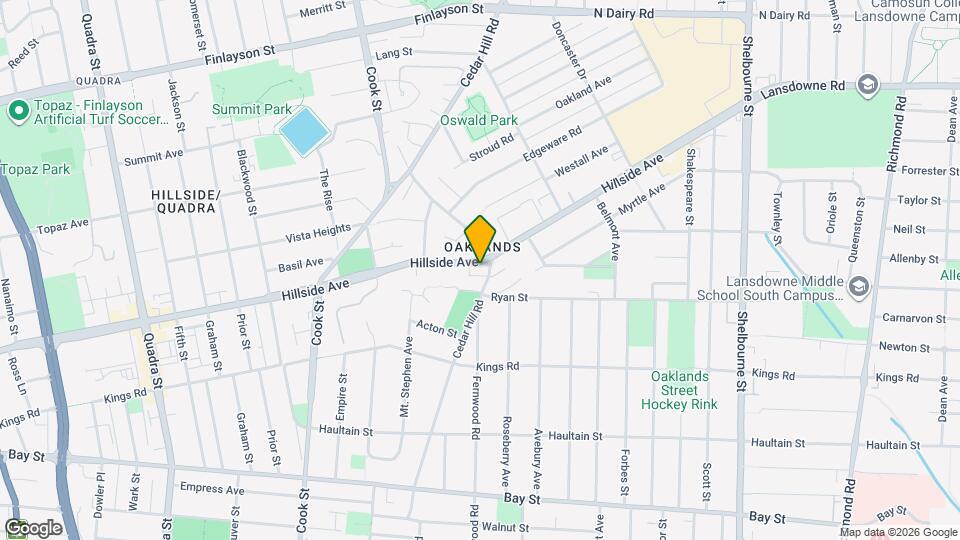 1391-1393 Hillside Ave Map and Location Details