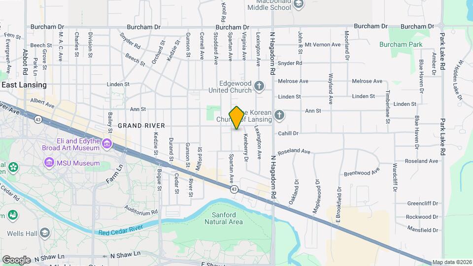 242 Spartan Ave Mapa y Detalles de la Ubicación