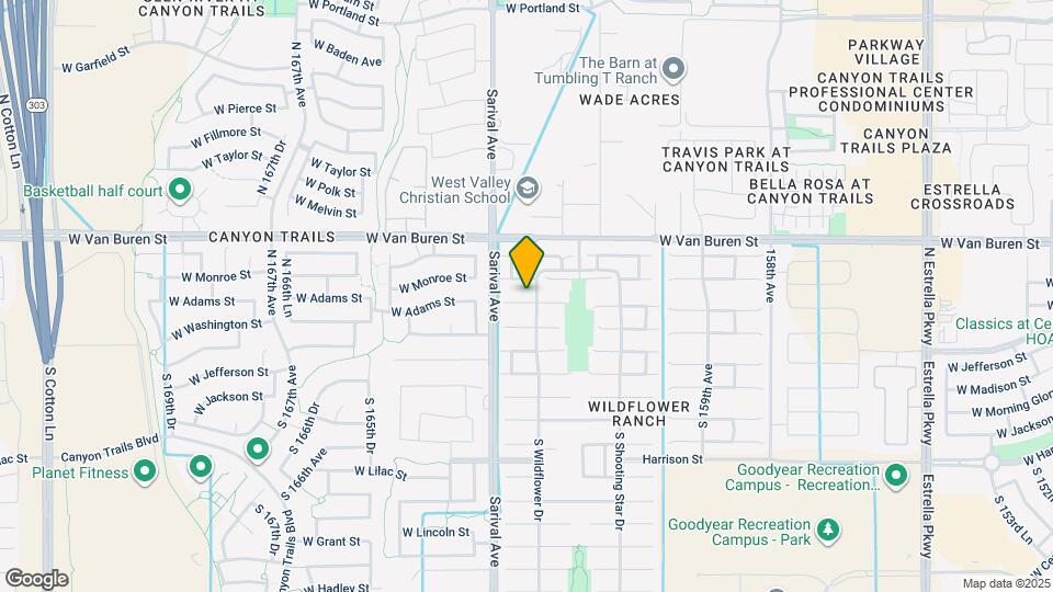 16236 W Adams St Map and Location Details