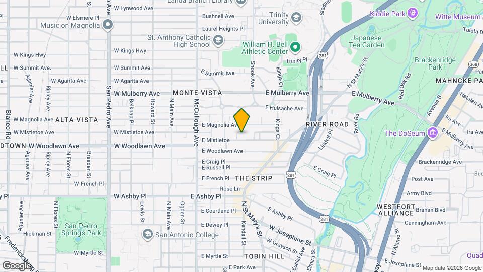 445 E Mistletoe Map and Location Details