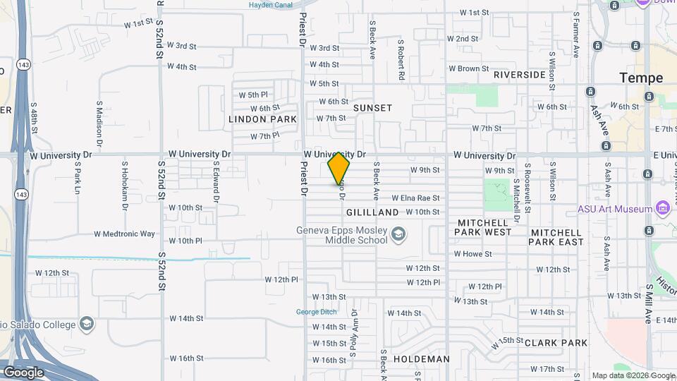 1305 W Romo Jones St Map and Location Details