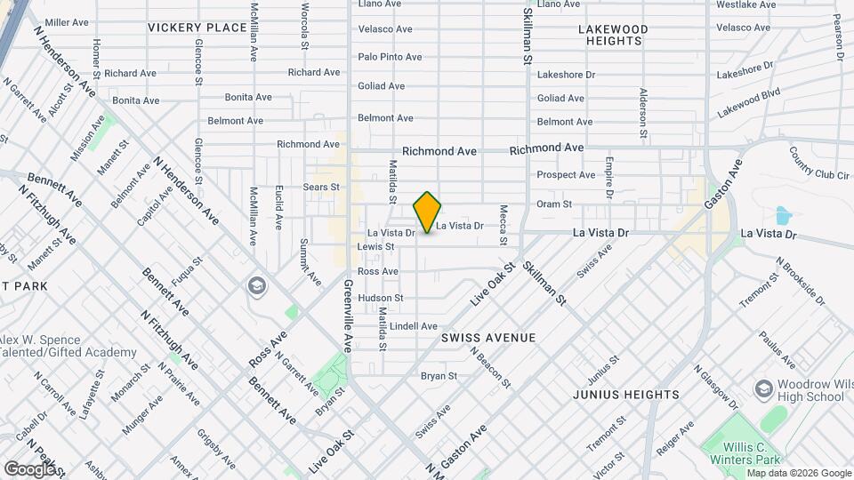 5909 Lewis St Map and Location Details