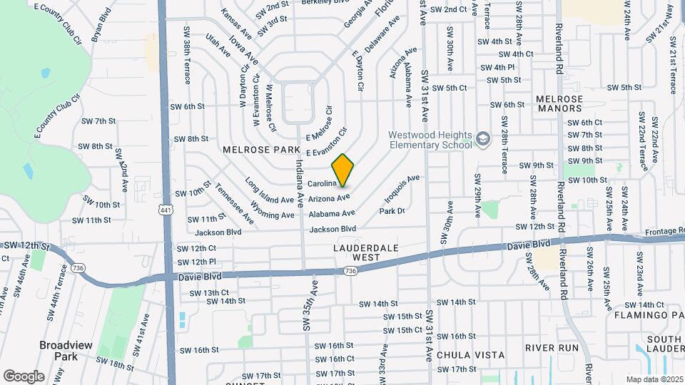 1105 Arizona Ave Map and Location Details