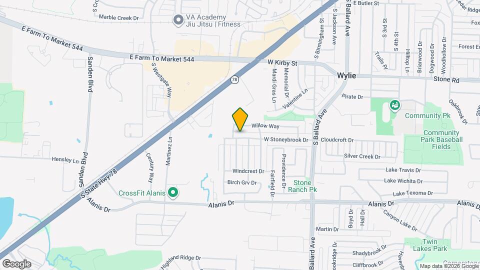 626 W Stoneybrook Dr Map and Location Details