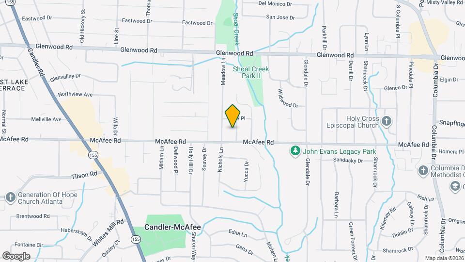 1987 Porter Pl Map and Location Details