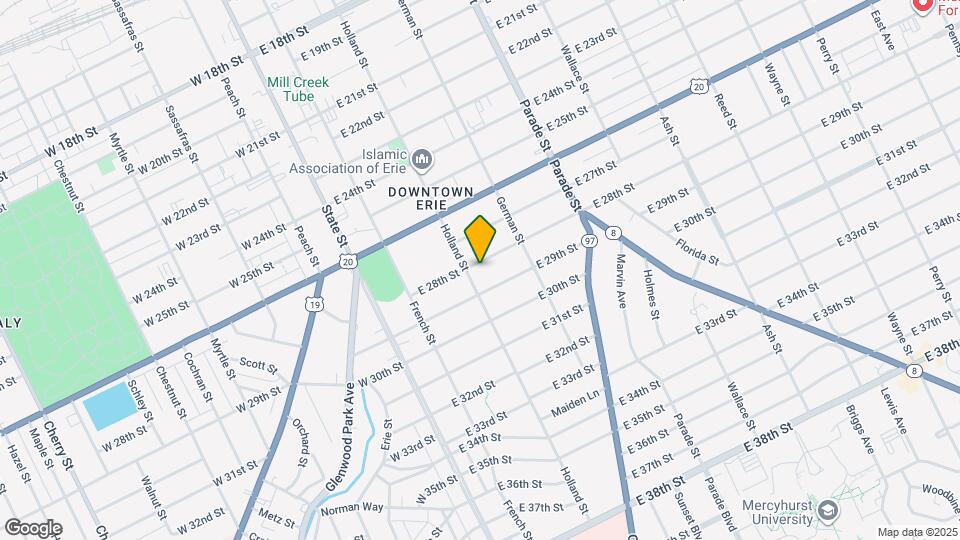 213 E 28th St Map and Location Details